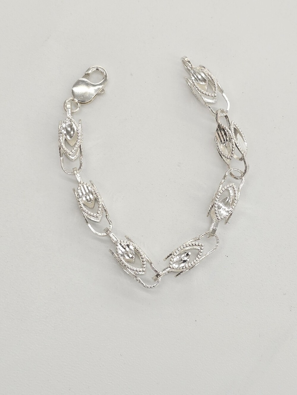 925 Sterling Silver Turkish Bracelet 7 Inched